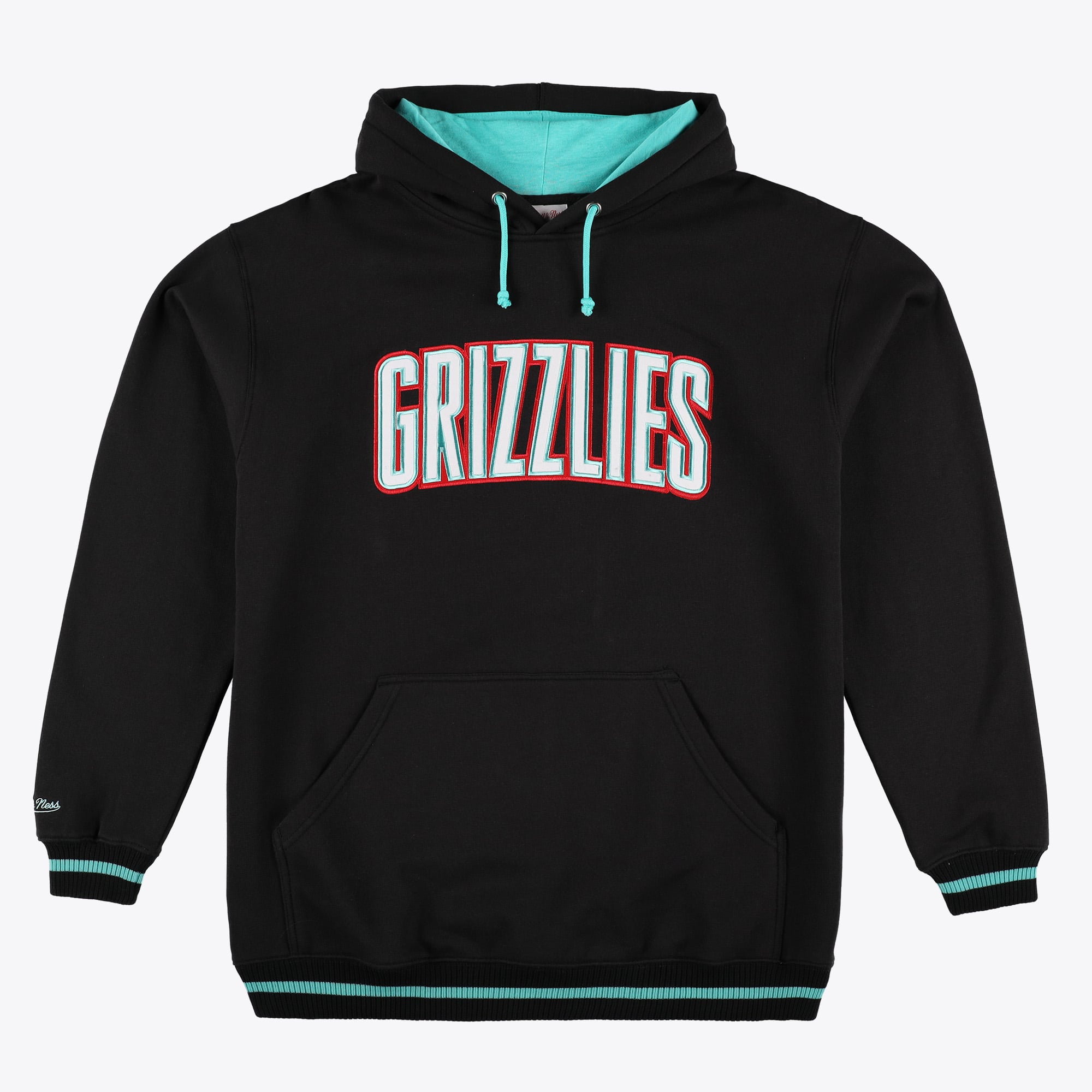 Men's Mitchell & Ness Black Memphis Grizzlies Hardwood Classics Big & Tall Hoodie