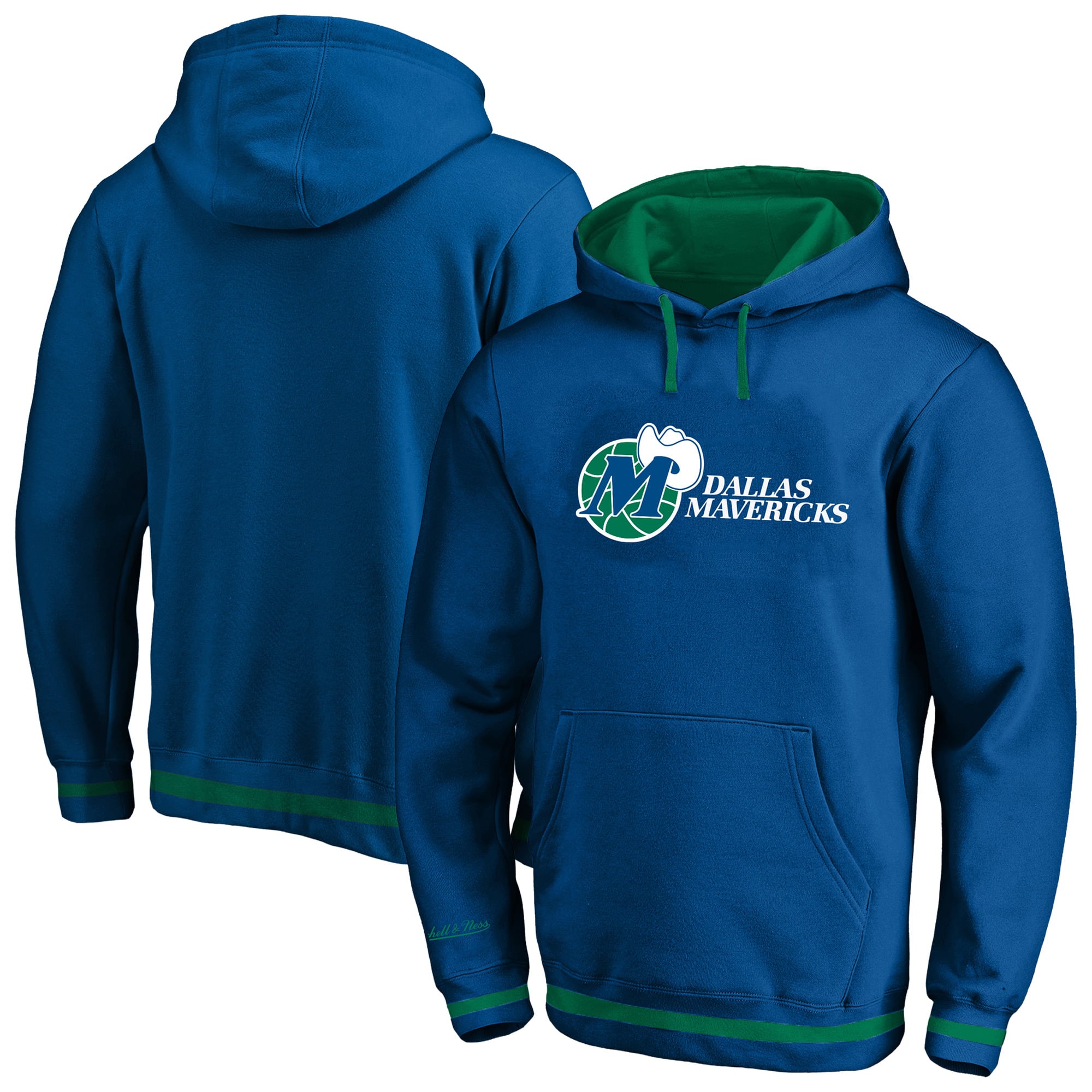 Men's Mitchell & Ness Blue Dallas Mavericks Hardwood Classics Big & Tall Hoodie