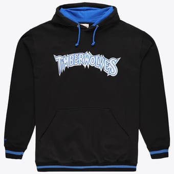 Men's Mitchell & Ness Black Minnesota Timberwolves Hardwood Classics Big & Tall Hoodie