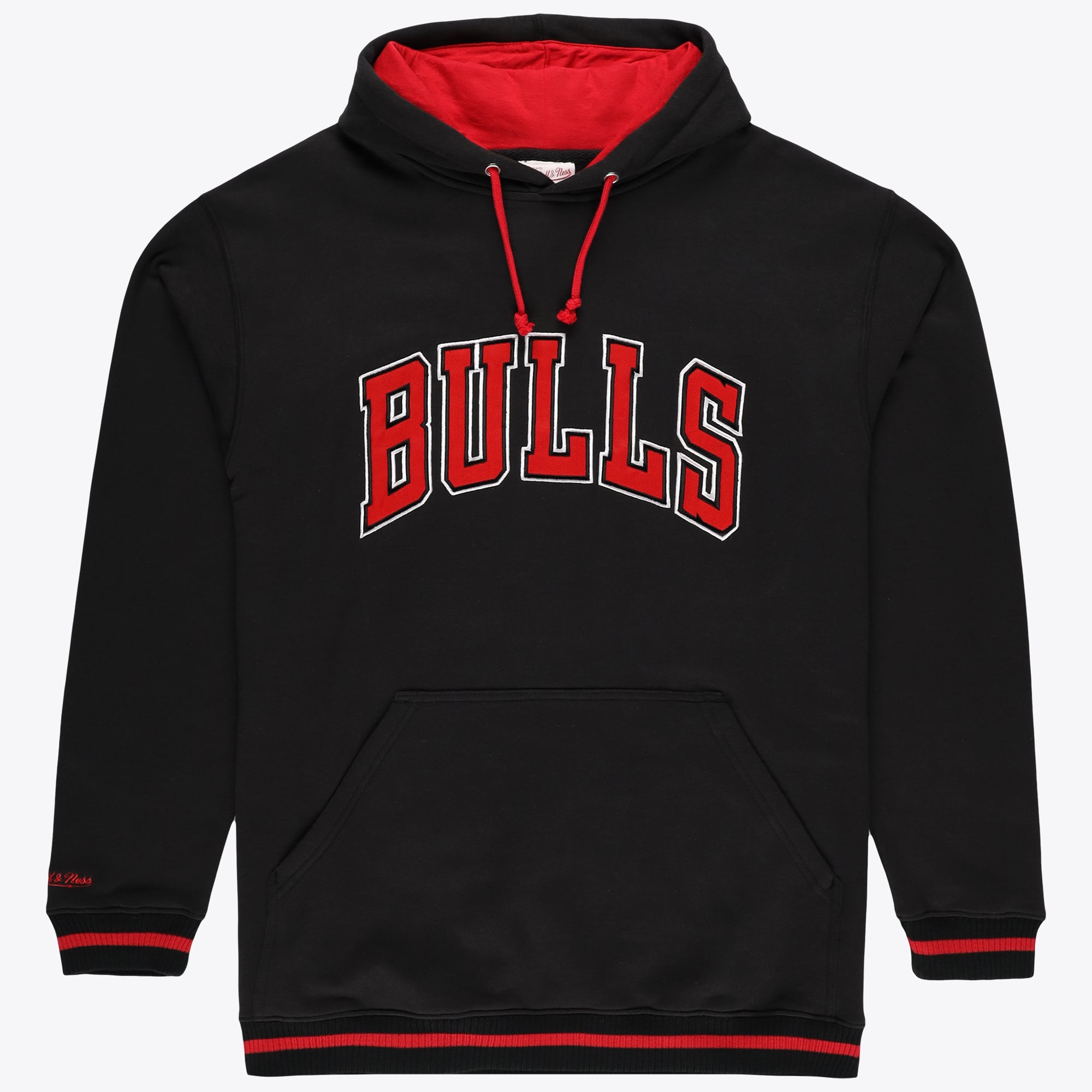 Men's Mitchell & Ness Black Chicago Bulls Hardwood Classics Big & Tall Hoodie