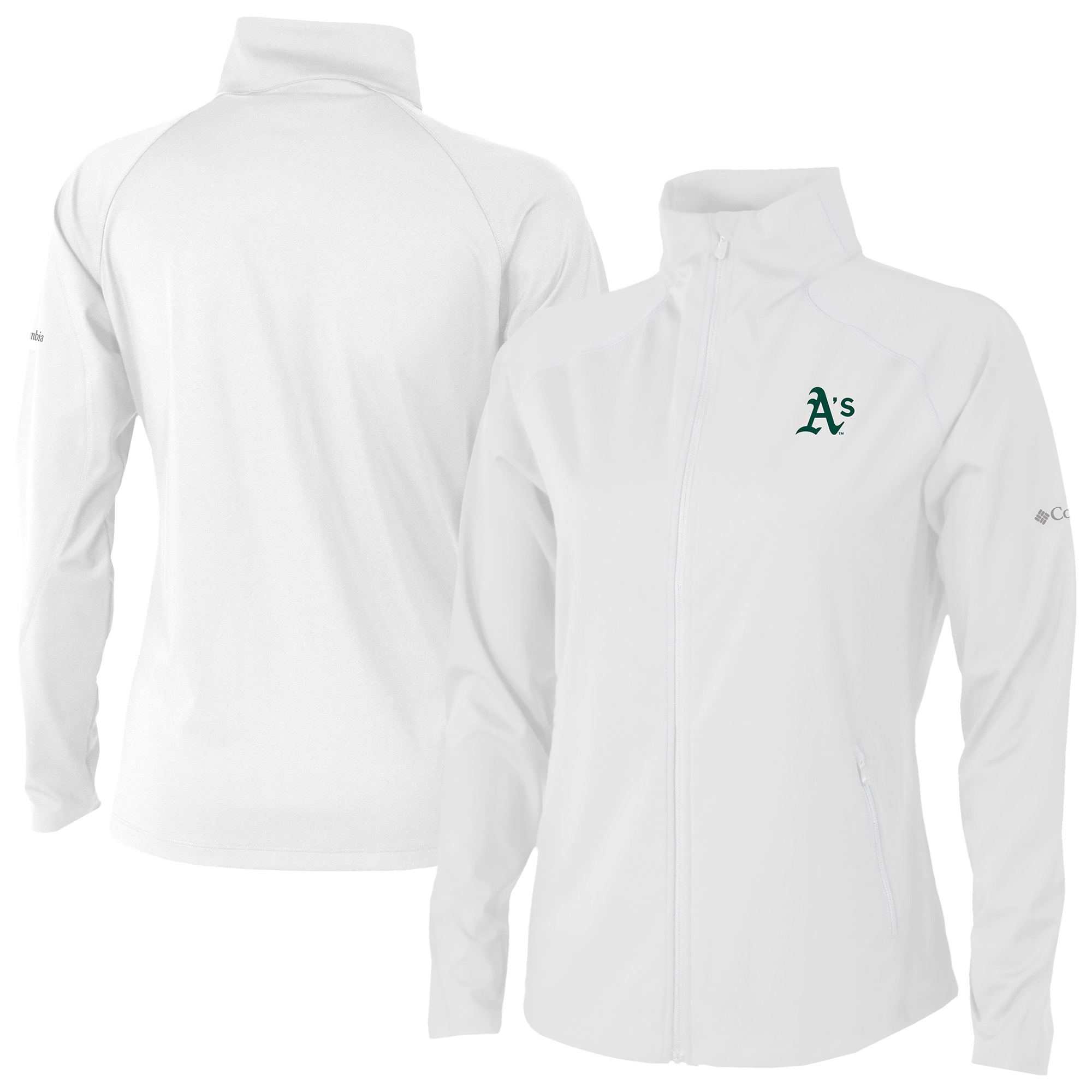 Women’s Columbia White Athletics Fairway Friends Full-Zip Jacket Women’s Columbia White Athletics Fairway Friends Full-Zip Jacket
