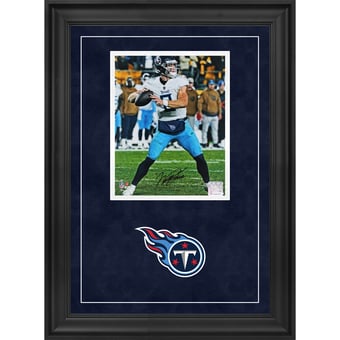 Will Levis Tennessee Titans Autographed Deluxe Framed 8" x 10" In Pocket Photograph