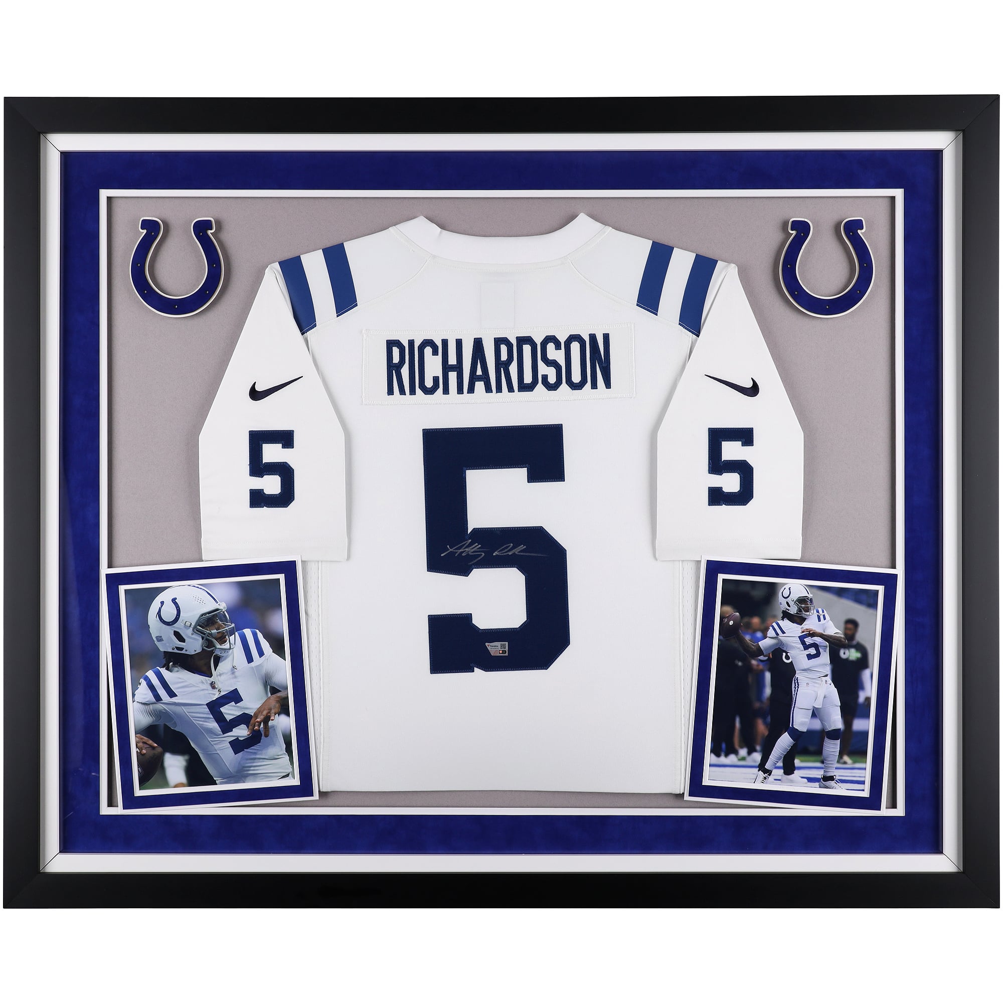 Anthony Richardson Indianapolis Colts Autographed Deluxe Framed White Nike Limited Jersey
