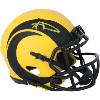 Aaron Donald Los Angeles Rams Autographed Riddell Rave Speed Mini Helmet