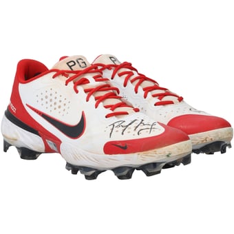 Paul Goldschmidt St. Louis Cardinals Autographed Game-Used White/Red Nike Cleats from the 2024 MLB Season
