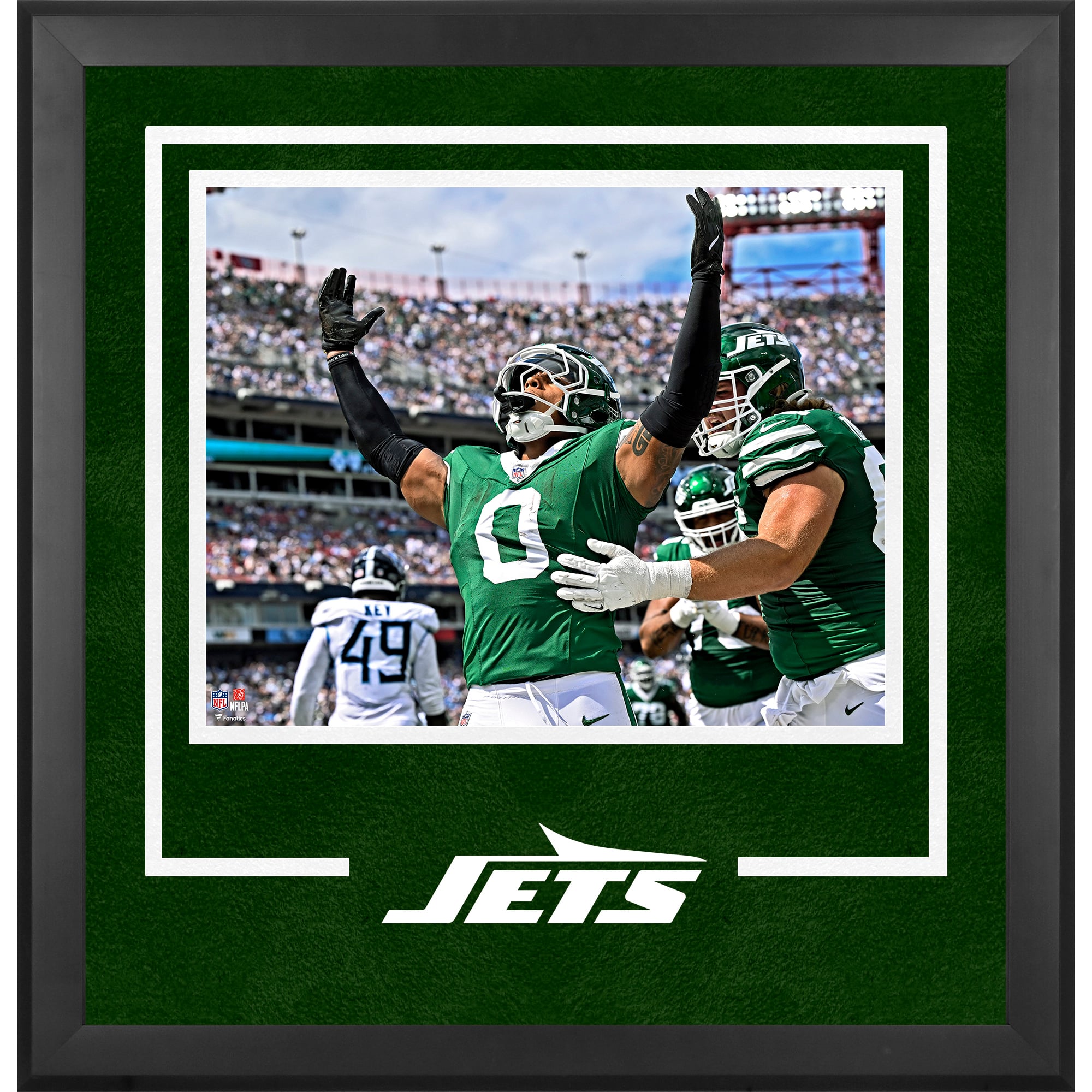 Braelon Allen New York Jets Deluxe Framed 16" x 20" Touchdown Celebration Photograph