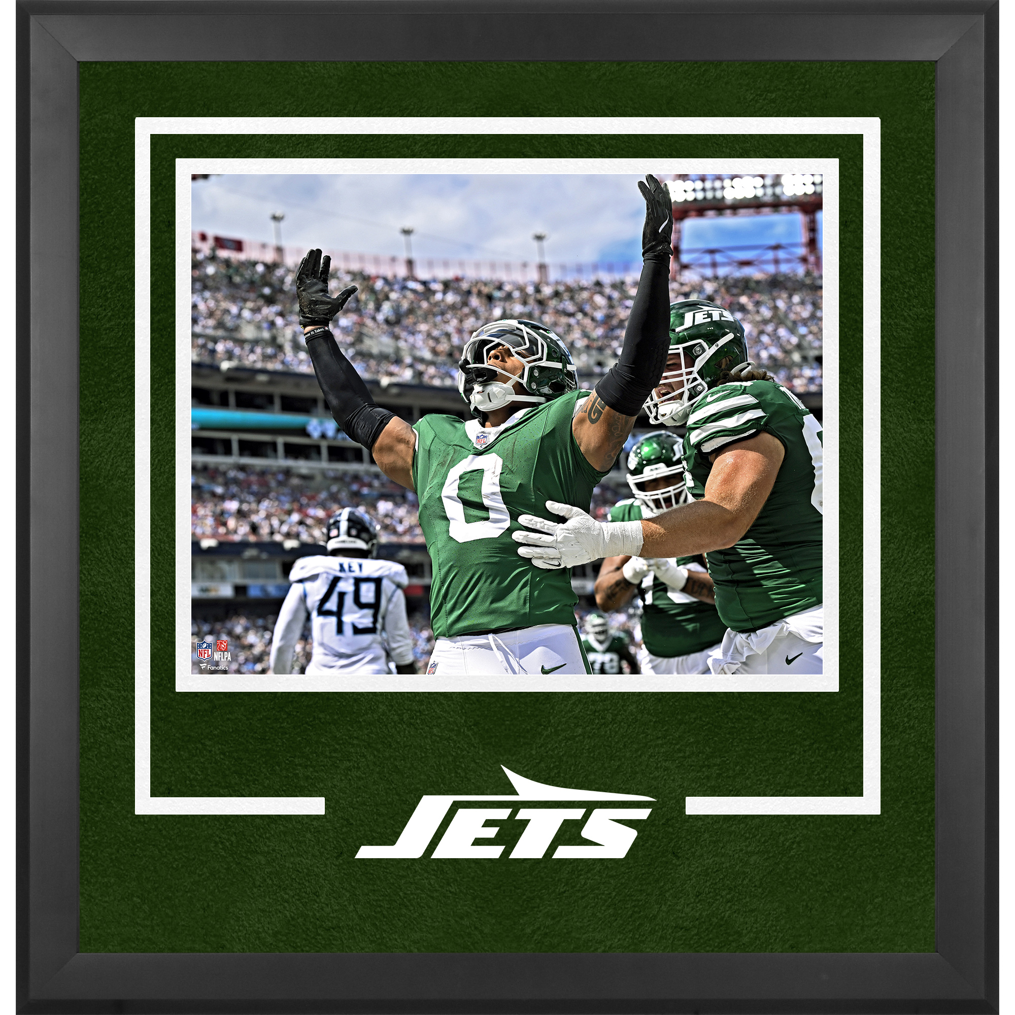 Braelon Allen New York Jets Deluxe Framed 16" x 20" Touchdown Celebration Photograph