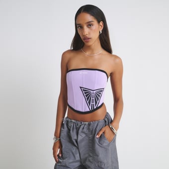 Women's  Violet Golden State Valkyries Fleece Corset