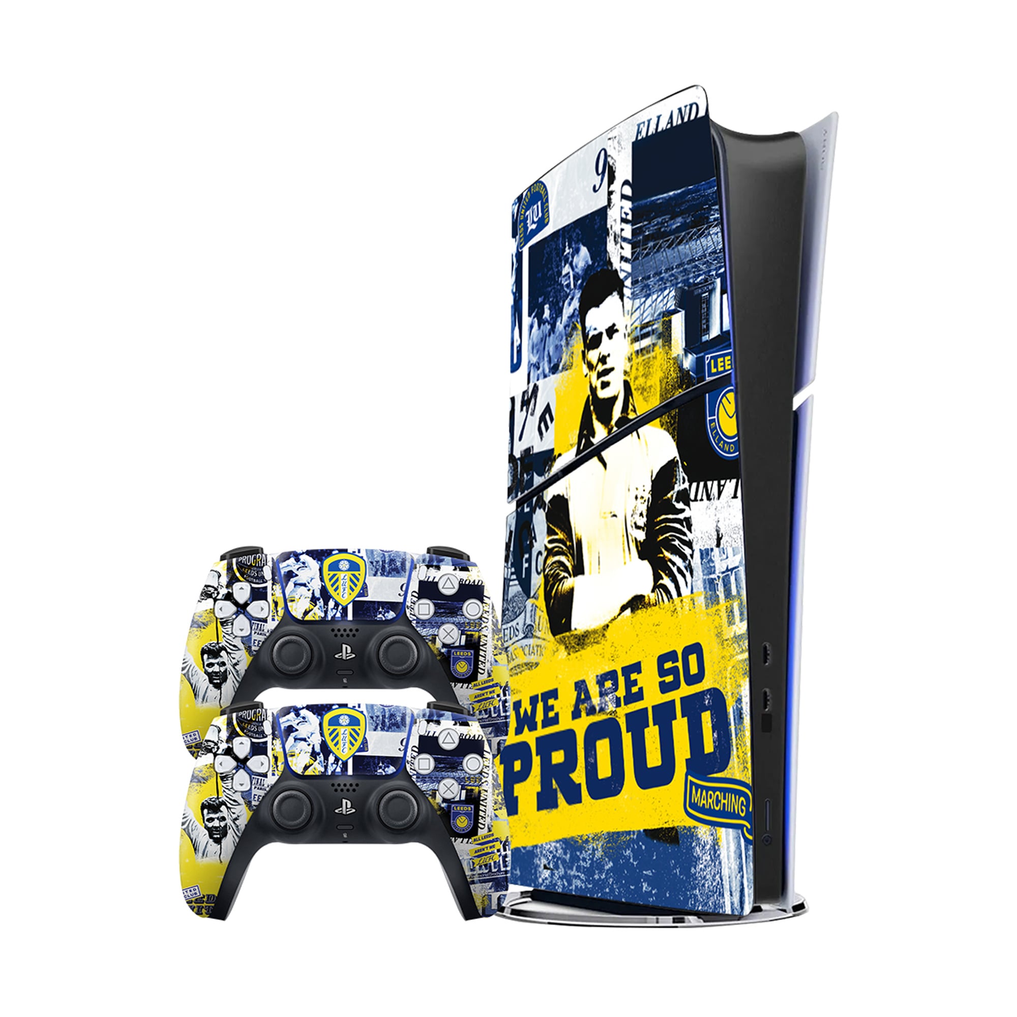 Leeds United PS5 Slim Digital Skin Bundle