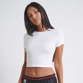 Women's  White Kansas City Chiefs Baby T-Shirt