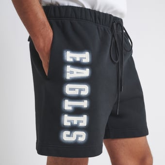 Unisex  Black Philadelphia Eagles Fleece Shorts