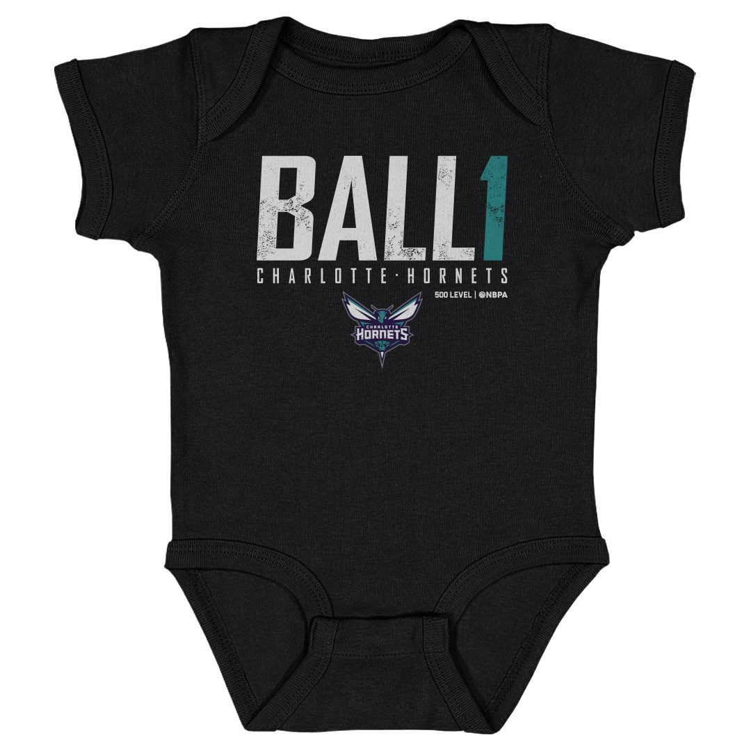 Infant 500 Level LaMelo Ball Black Charlotte Hornets Elite Bodysuit