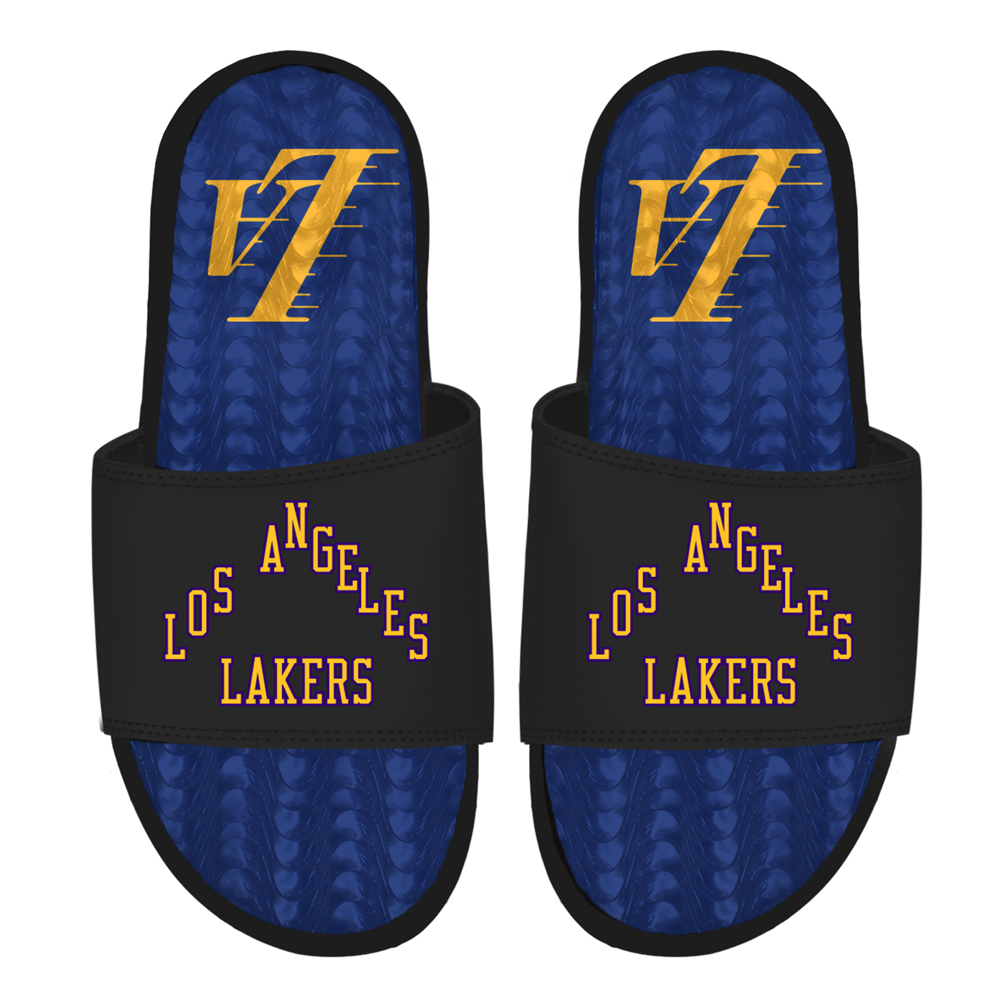 Unisex ISlide Black Los Angeles Lakers 2025/26 City Edition Gel Slide Sandals