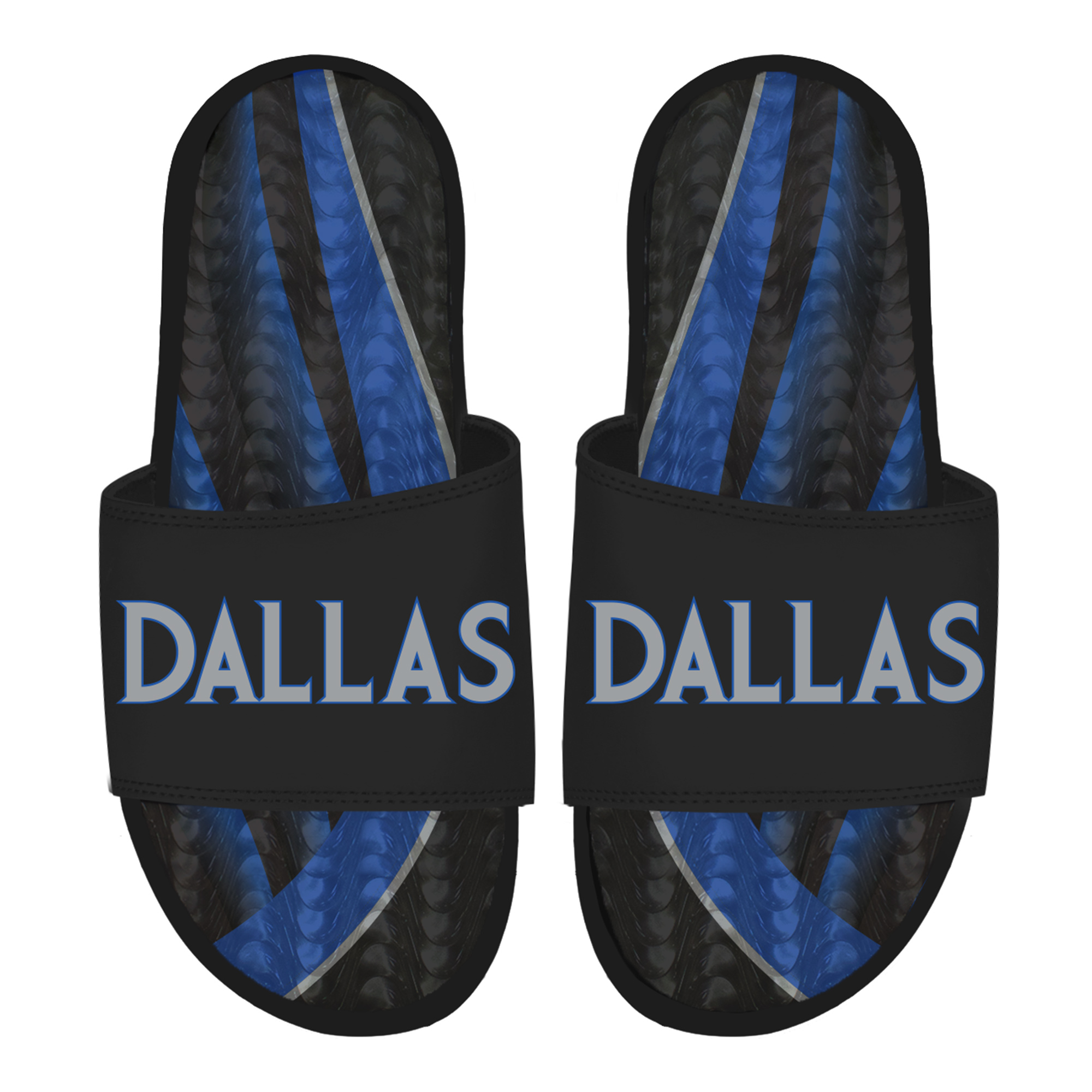 Unisex ISlide Black Dallas Mavericks 2025/26 City Edition Gel Slide Sandals