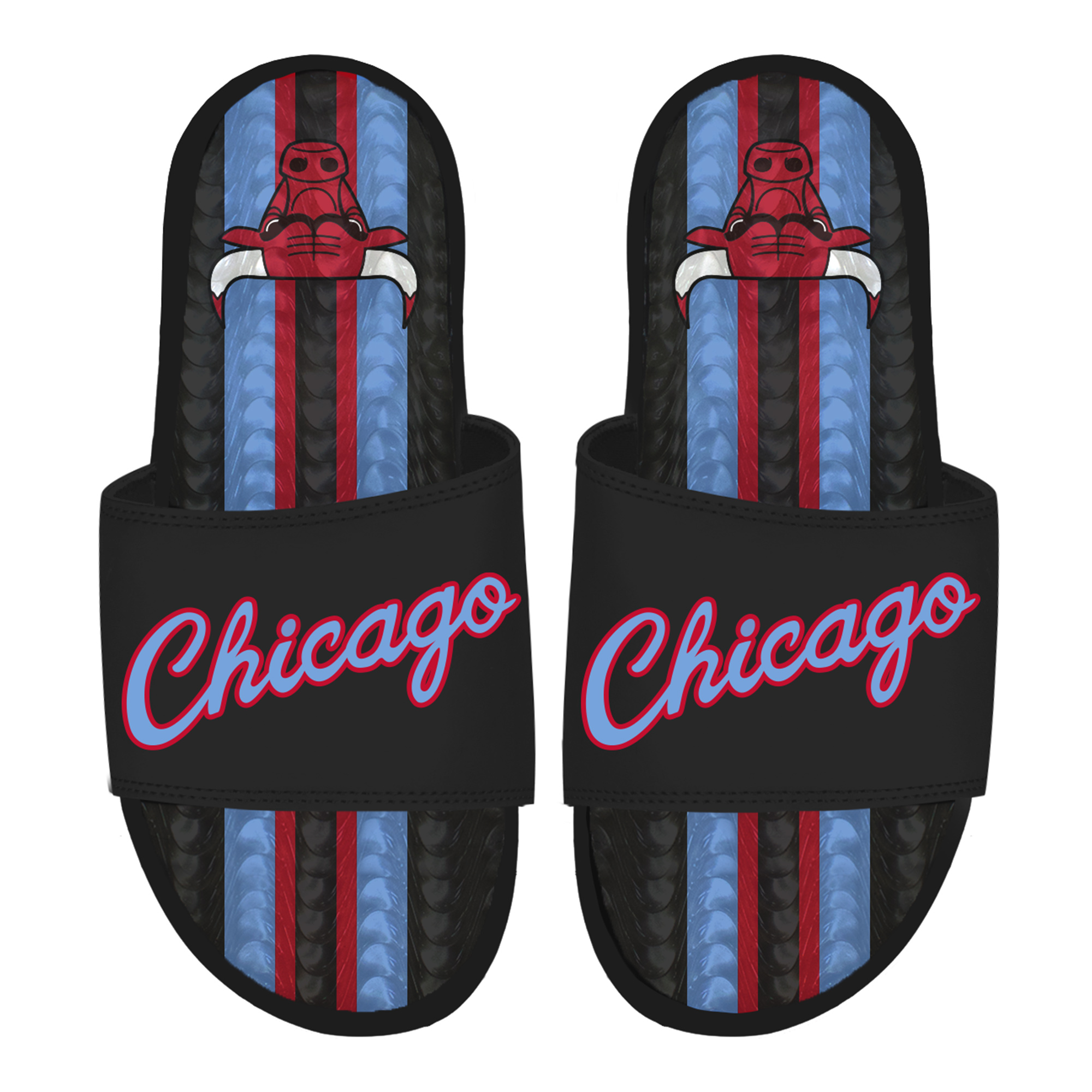 Unisex ISlide Black Chicago Bulls 2025/26 City Edition Gel Slide Sandals