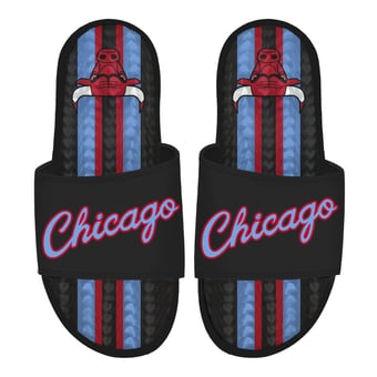 Unisex ISlide  Black Chicago Bulls 2025/26 City Edition Gel Slide Sandals