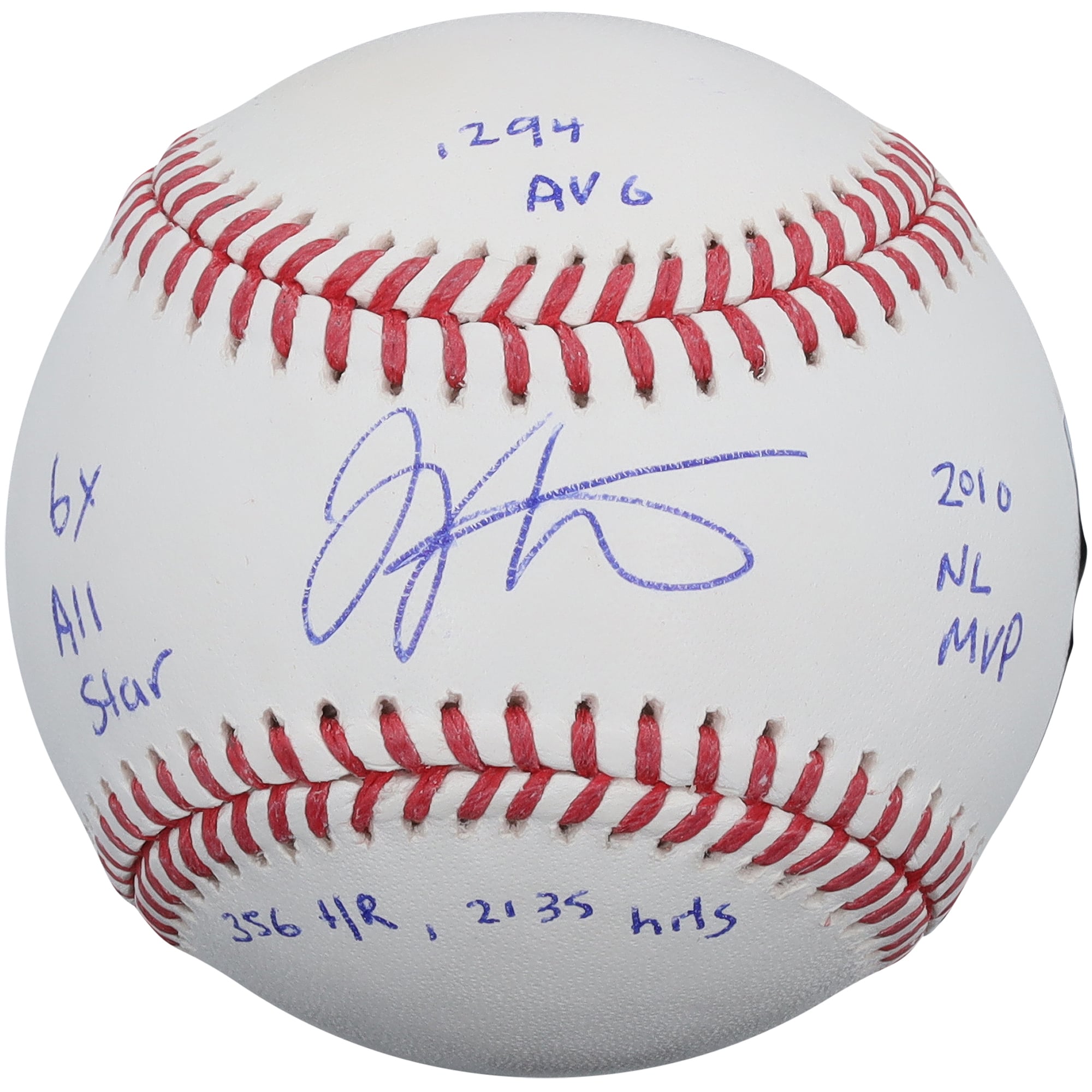 Joey Votto Cincinnati Reds Autographed Baseball with Multiple Inscriptions - Limited Edition of 10