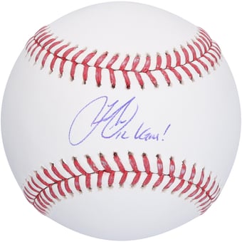 Francisco Lindor New York Mets Autographed Baseball with "LGM!" Inscription