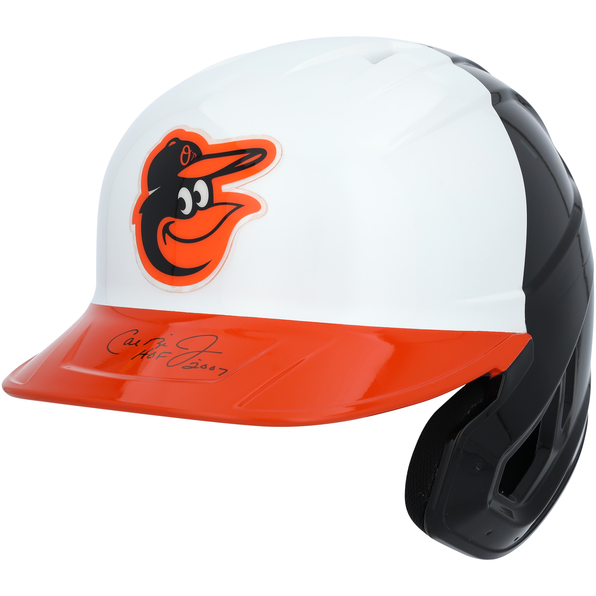 Cal Ripken Jr. Baltimore Orioles Autographed Replica Batting Helmet with "HOF 2007" Inscription