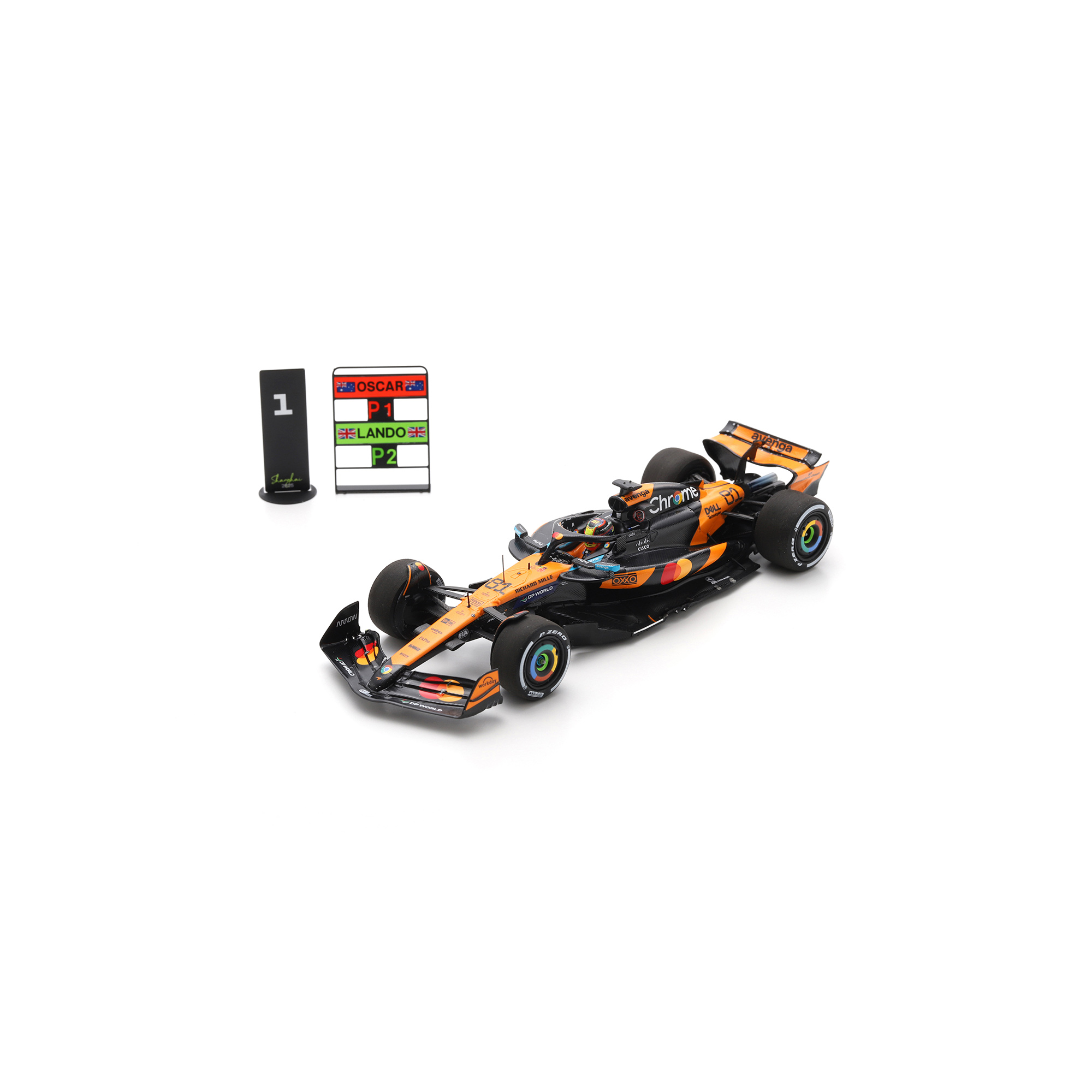 Spark Models Oscar Piastri McLaren F1 Team 2025 Australian Grand Prix #81 1:43 Scale Die-Cast Car
