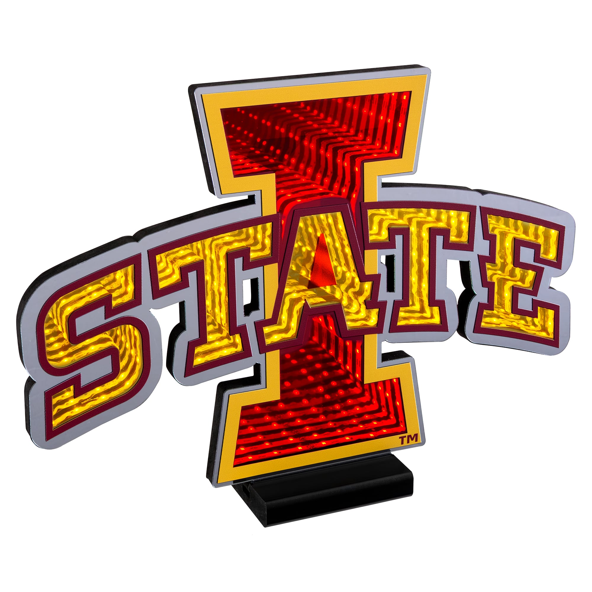 Iowa State Cyclones LED Infinity Logo Light