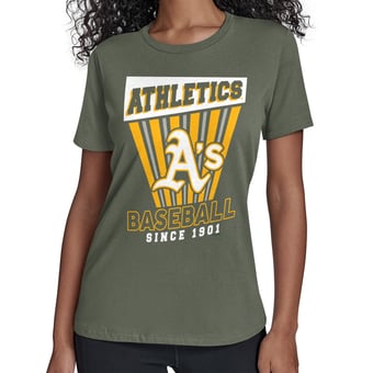 Women's Starter  Green Athletics Poster Print T-Shirt