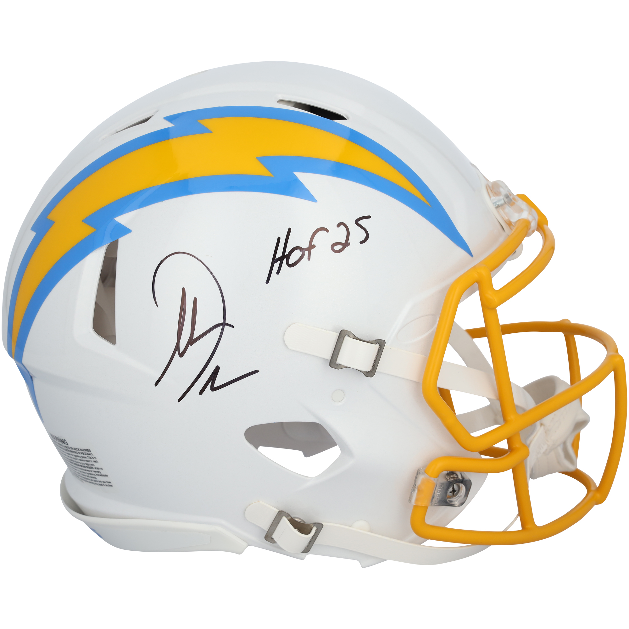 Antonio Gates San Diego Chargers Autographed Riddell Speed Authentic Helmet with "HOF 25" Inscription