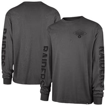 Men's '47 Black Las Vegas Raiders Cairn Ravine Foundation Long Sleeve T-Shirt