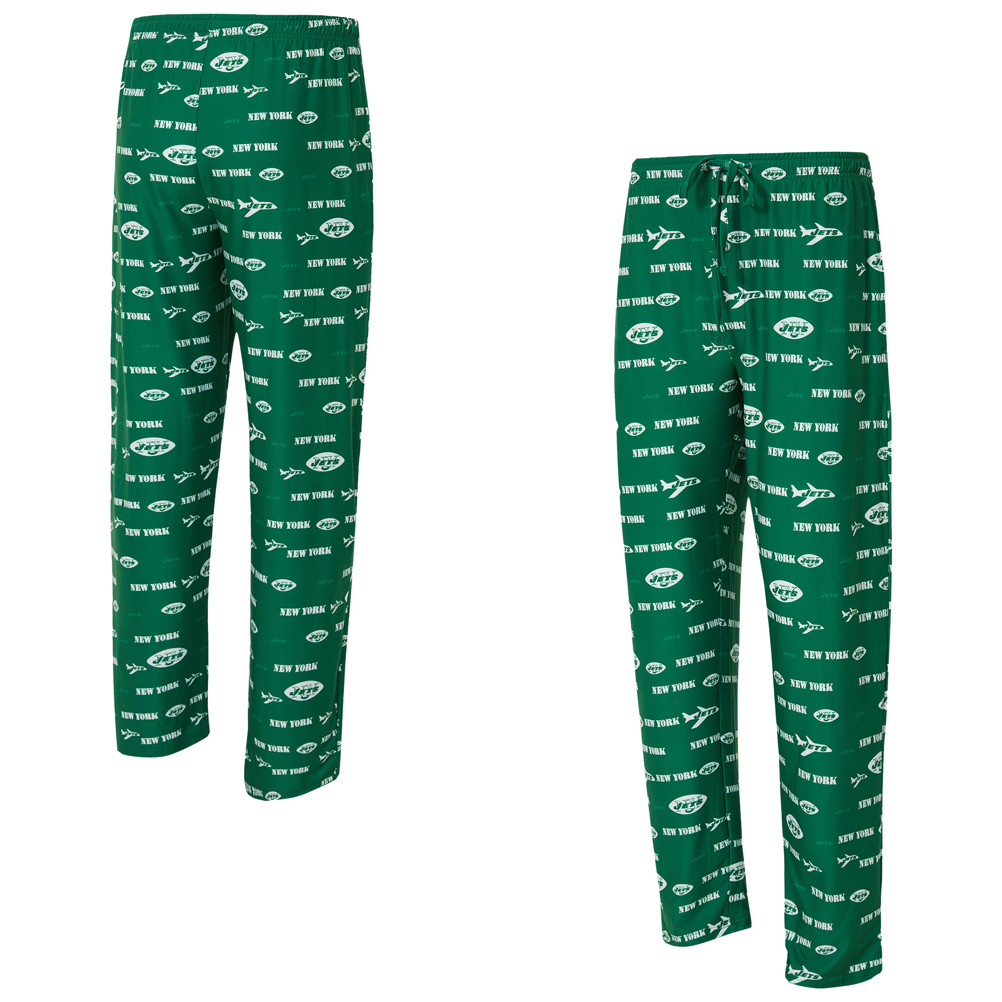 Men's Concepts Sport Green New York Jets Retro Mosaic Allover Print Knit Pants