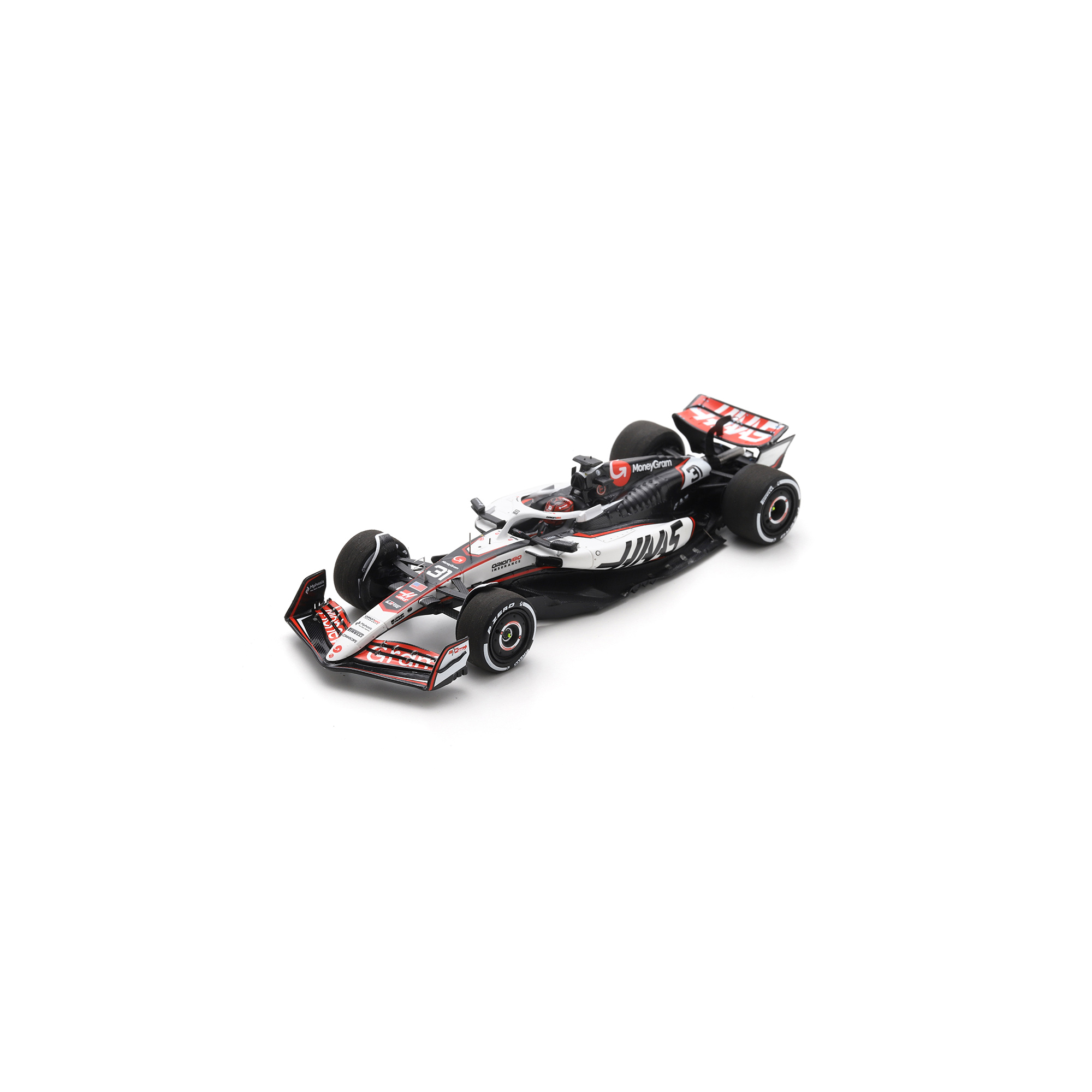 Spark Models Esteban Ocon Haas F1 Team 2025 #31 MoneyGram 1:43 Scale Die-Cast Car
