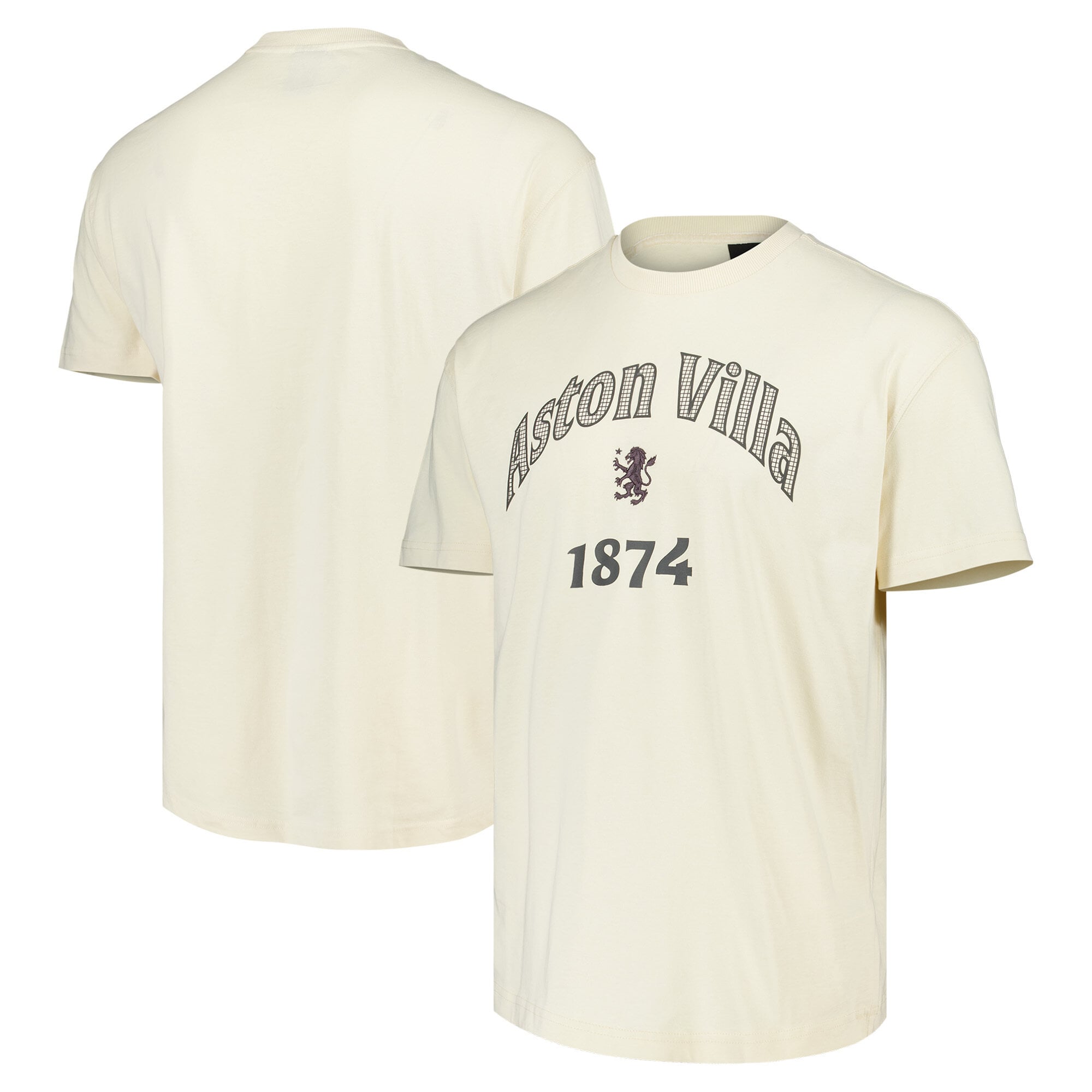 Aston Villa Elements Super Soft Short Sleeve T-Shirt - Whitecap Grey - Mens
