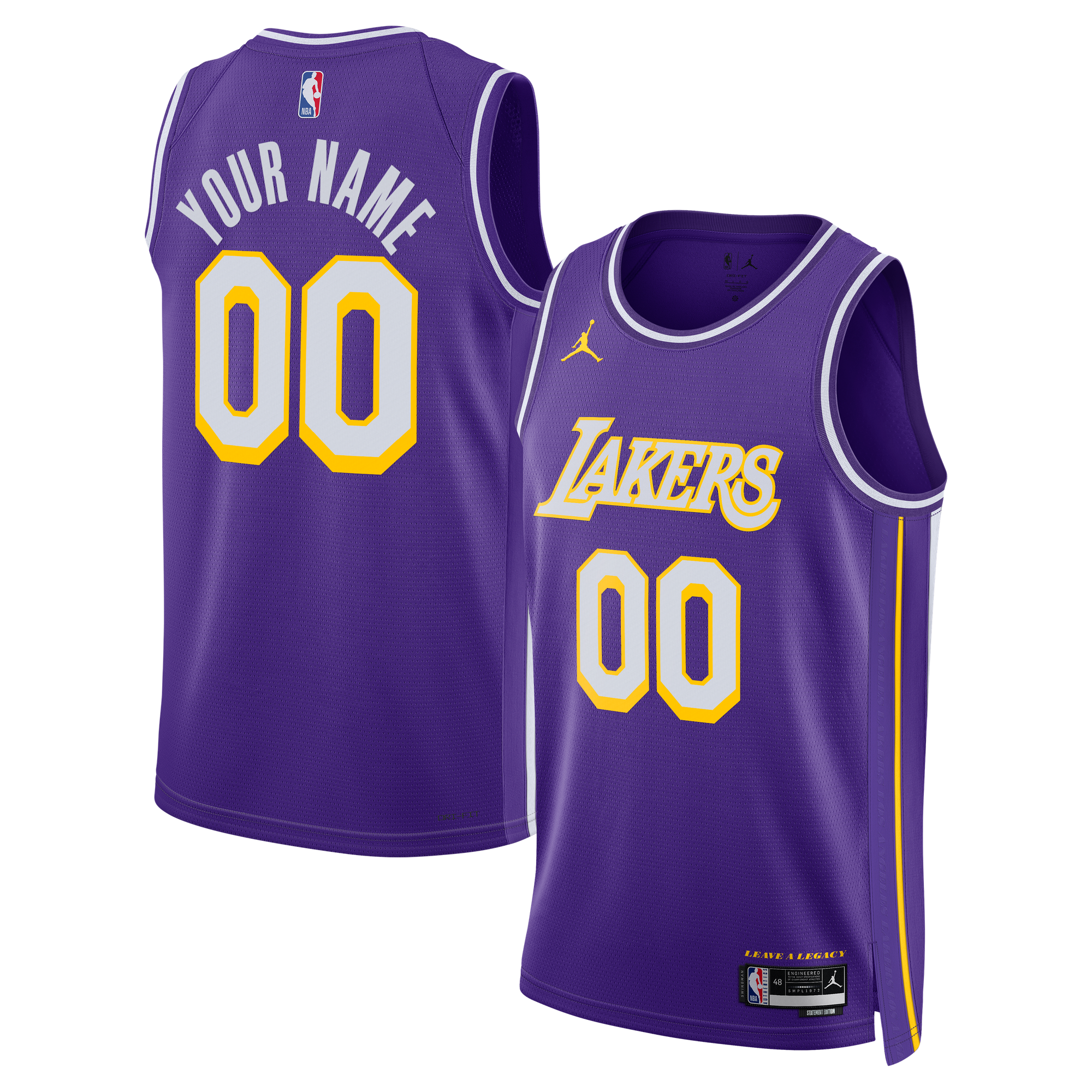 Los Angeles Lakers Jordan Statement Trikot – Individuell – Unisex