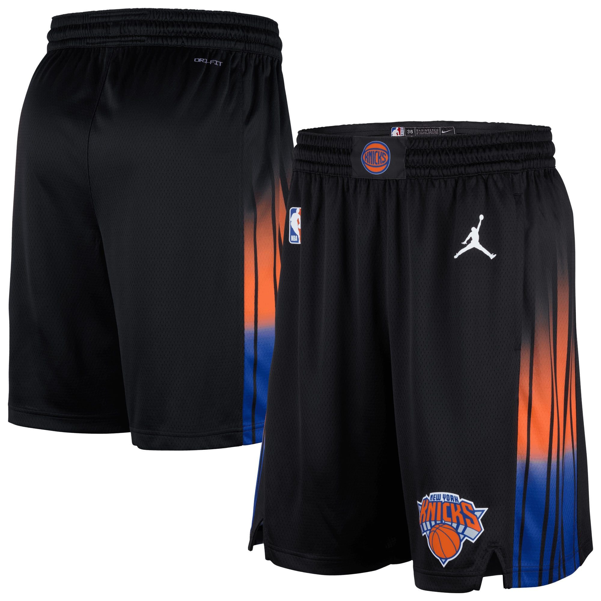 Jordan NBA Men Shorts - Black - Size S - Poly Mesh