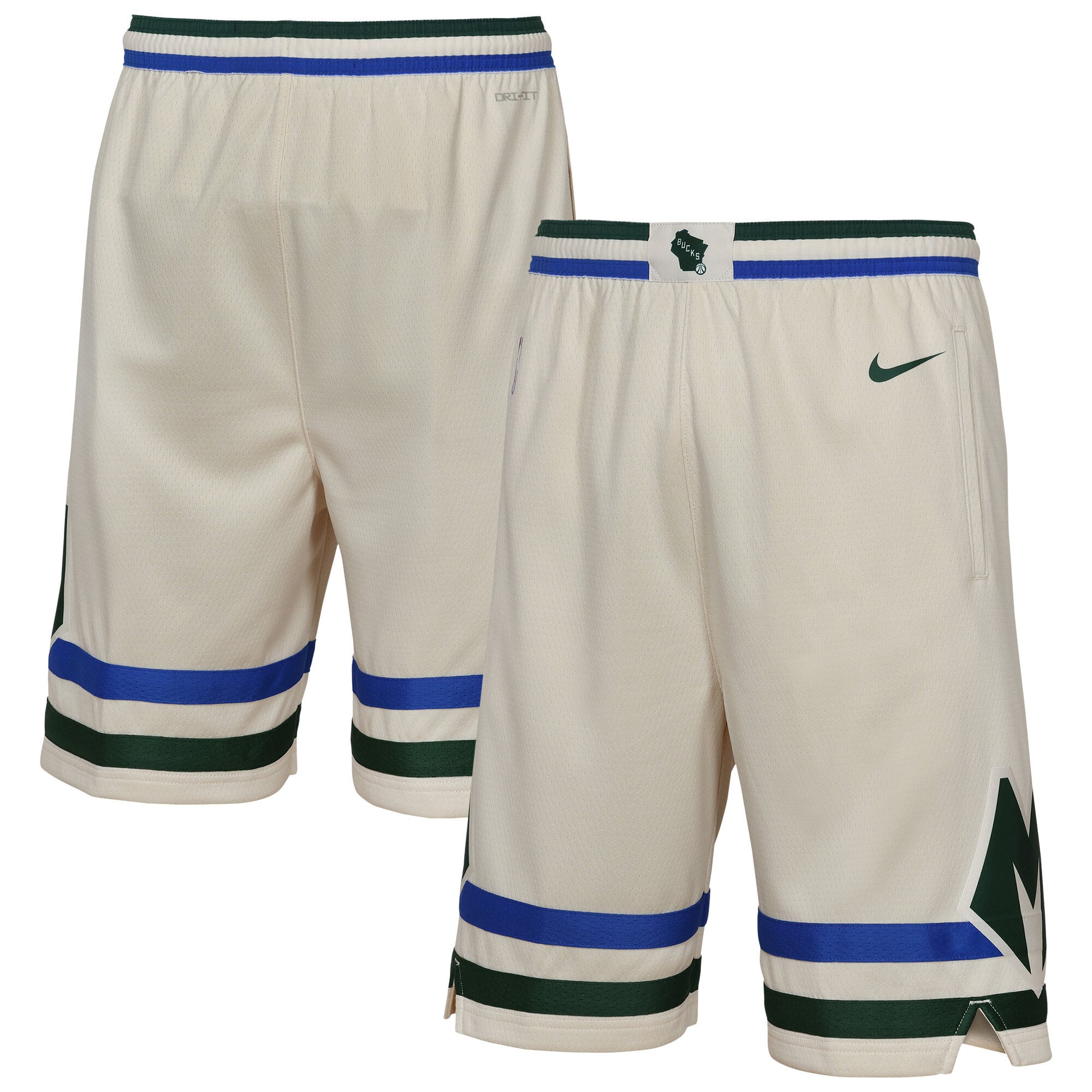 Milwaukee Bucks Nike 2025/26 City Edition Dri-FIT Shorts – Youth