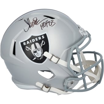 "Marcus Allen Los Angeles Raiders Autographed Riddell Speed Replica Helmet with ""HOF 03"" Inscription"