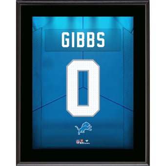 Jahmyr Gibbs Detroit Lions 10.5" x 13" Alternate Jersey Number Sublimated Player Plaque
