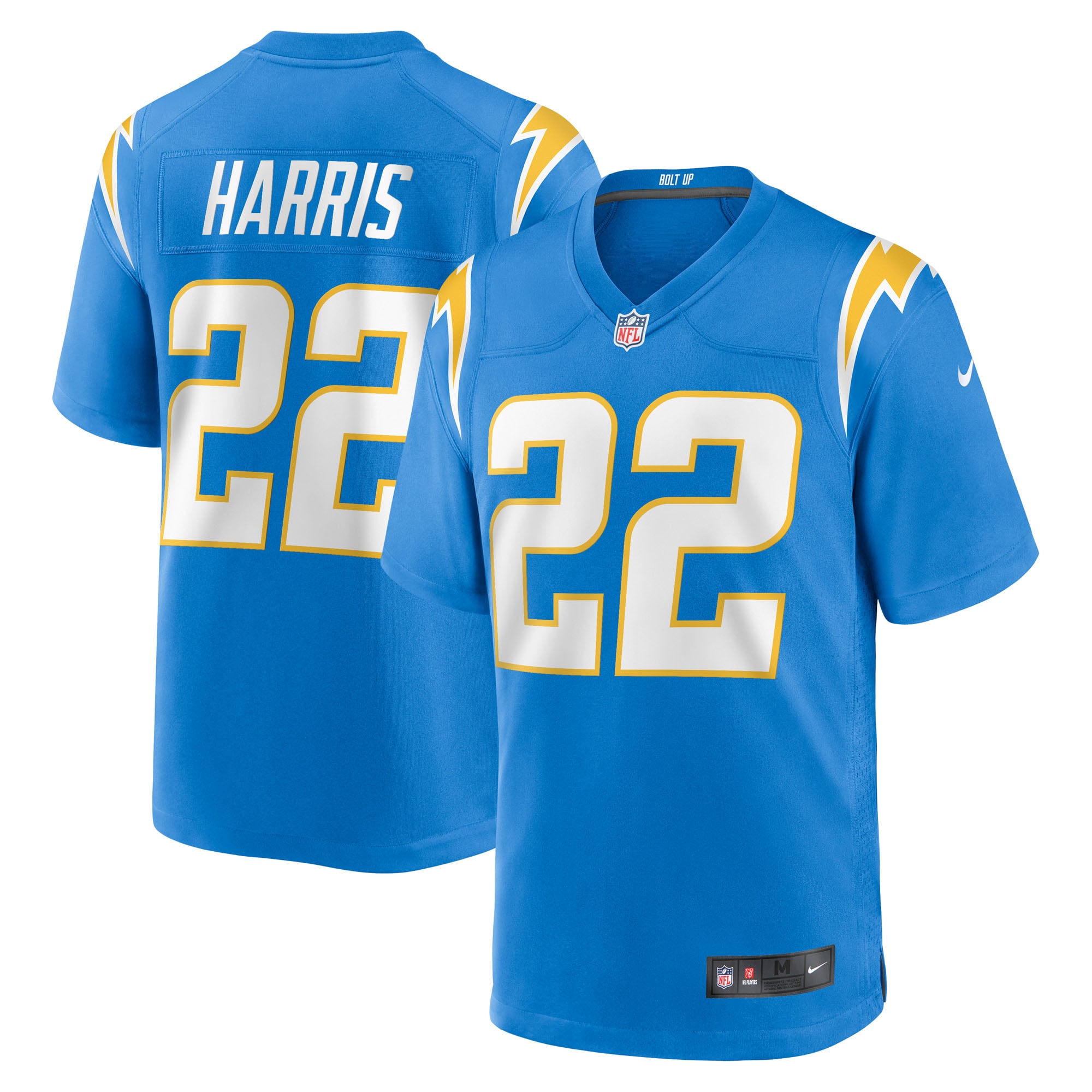 Los Angeles Chargers Nike Home Game Jersey - Powder Blue - Najee Harris - Mens