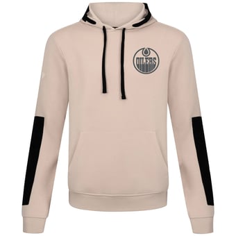 Men's Levelwear  Khaki Edmonton Oilers Bombay Response Pullover Hoodie