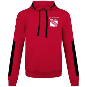 Men's Levelwear  Red New York Rangers Bombay Response Pullover Hoodie