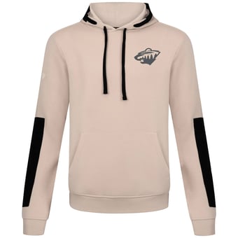 Men's Levelwear  Khaki Minnesota Wild Bombay Response Pullover Hoodie