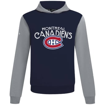 Men's Levelwear  Navy/Gray Montreal Canadiens Ultimate Mission Pullover Hoodie