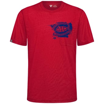 Men's Levelwear  Red Montreal Canadiens  Focal Blasted T-Shirt