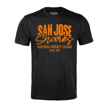 Men's Levelwear  Black San Jose Sharks  Richmond Response T-Shirt