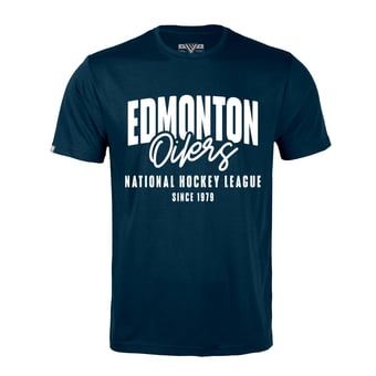 Men's Levelwear  Navy Edmonton Oilers  Richmond Response T-Shirt