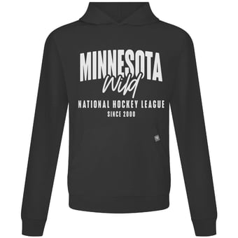 Men's Levelwear  Black Minnesota Wild Relay Response Pullover Hoodie