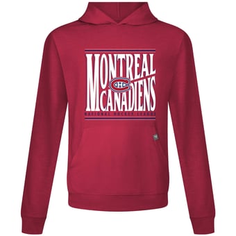 Men's Levelwear  Red Montreal Canadiens Relay Powerhouse Pullover Hoodie