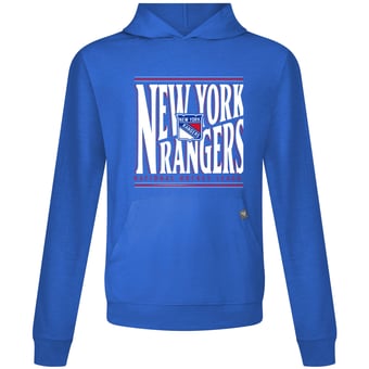 Men's Levelwear  Royal New York Rangers Relay Powerhouse Pullover Hoodie