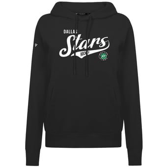 Women's Levelwear  Black Dallas Stars Adorn Glide Pullover Hoodie