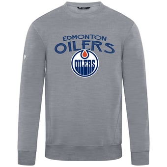 Men's Levelwear  Gray Edmonton Oilers  Zane Mission Sweatshirt