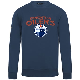 Men's Levelwear  Navy Edmonton Oilers  Zane Mission Sweatshirt